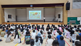 포항북부경찰서, 장량초등학교 저학년 대상 눈높이 교통안전교육