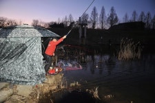 [호황현장] 앗 뜨거! 가평 달전천_영하 13도에서 즐기는 온천 손맛