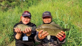 [강력추천] 광주 황룡강 송산유원지_배수기엔 역시 강, 얼레붕어낚시 카페 정출에 4짜 속출