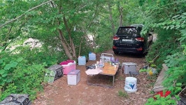 [바캉스 특집_피서 캠핑낚시터를 찾아라] 홍천 도미지_무공해 청정터에서 천렵낚시