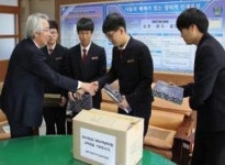 여수교육지원청 수능대박 염원 수험생에 찹쌀떡 전달