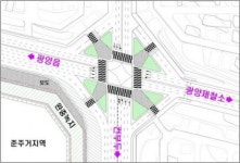광양시, 컨부두사거리 교통섬 설치로 교통상황 개선