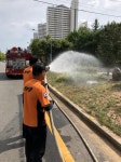 운남동행정복지센터, 가로수 물 뿌리기