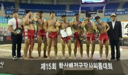여수공고 씨름부, 올시즌 6번째 출전에 단체전 우승 