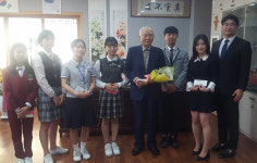 송원대학교 스승의날기념 감사 꽃다발 전달