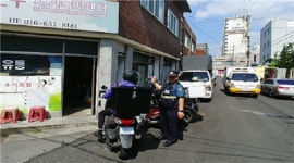 화정지구대, 이륜차 교통사고 예방활동 전개