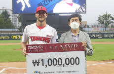 KIA 가뇽·박찬호, 구단 지정병원 7월 MVP