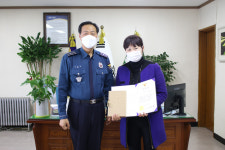 고흥경찰, 주민 생명 구한 시민경찰학교 교육생에 감사장