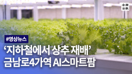 역에서 상추가 자란다 금남로4가 AI스마트팜