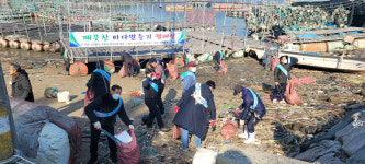 장흥군 연안자망협회, 깨끗한 바다 만들기 앞장