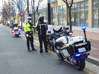 나주경찰, 이륜차 불법행위 집중단속