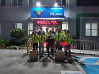 광산경찰 하남파출소, 자율방범대와 합동순찰