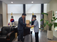 전남서부보훈지청-영흥중, 광복회전남도지부에 감사물품 전달