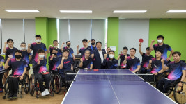 전남도장애인체육회, 전국장애인체전 참가 훈련선수 격려