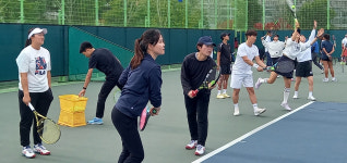 한국도로공사 테니스 선수단, 지역 동호인 대상 재능기부 '호응'