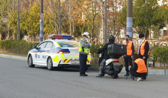 나주경찰, 오토바이 불법행위 합동단속