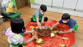 순천시 직접 기른 채소로 김치까지 담가요