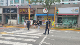 수완지구대, 등하굣길 아동안전보호활동