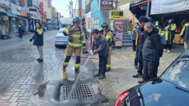 광주 북부소방, 비상소화장치 활용 주민교육 실시