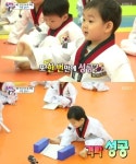 ‘슈퍼맨이 돌아왔다’ 삼둥이, 태권도 도전…‘얍!’ 격파 삼매경