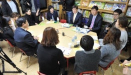 정진엽 장관, 누리과정 예산 관련 이화어린이집 방문