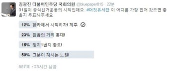 더컷유세단, 첫 유세지는 안철수 선거구 노원?