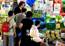 추석을 앞둔 시장 풍경