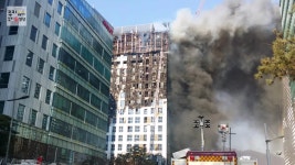 [쿠키영상] 상암동 MBC 옆 푸르지오 오피스텔 공사장 화재, 폭발음과 함께 불길…“인명피해 확인되지 않아”