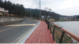 경주시, 용강 다불로 구간 인도 개설공사 완료