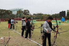 예천군 외국선수 전지훈련위해 진호국제양궁장 찾아