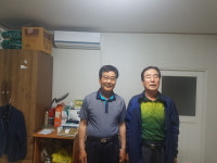 문경시  산양면  바르게살기위원회  환경미화원  휴게실에  에어컨  기증