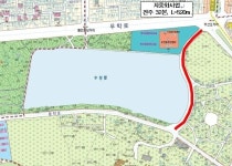 수성못 동편도로 한전지중화 공사로 9일부터 차로 축소