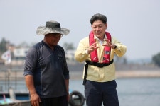 [고성소식] 백두현 고성군수, 적조 고수온 피해예방 현장 점검