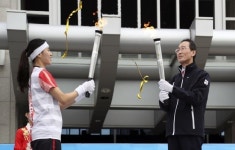 전국체전 성화봉송 전북도청 출발