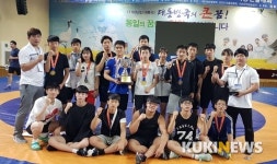 전북체고 전국레슬링대회 단체 우승