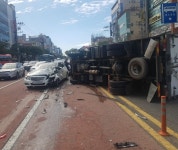 대구서 음주트럭이 신호대기 승용차 4대 추돌…5명 다쳐