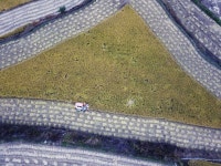 [드론으로 내려다본 2019 가을풍경] “콤바인이 그려낸 가을 추상화”