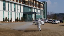 울진군 기성면, 코로나19 방역활동 나서