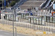 코로나19 여파로 한산한 버스환승센터
