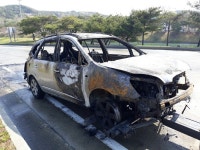 부산 동해선 장안휴게소입구서 차량 전소