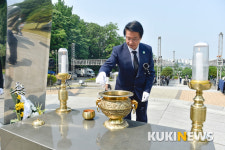 원주시 태장동 현충탑에서 현충일 추념식 거행