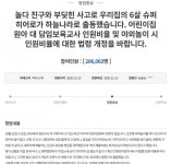 “어린이집 놀이터서 6살 아들이 숨졌습니다” 靑청원 20만 동의