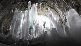 한파가 빚은 겨울 비경, 연천 역고드름