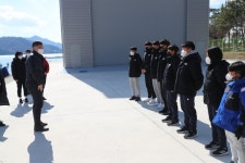 백두현 고성군수, 고성해양레포츠 아카데미건립사업 점검