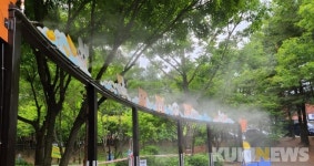 계룡시, 쾌적한 어린이 감성체험장 조성...‘쿨링포그’ 설치