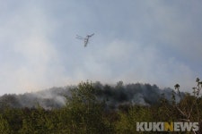 태백 하사미동에서 산불...헬기 4대 투입 진화 중