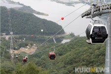 [포토] 춘천 삼악산 호수케이블카 시승