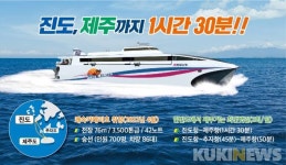 진도-제주 쾌속선 4월 취항…1시간 30분