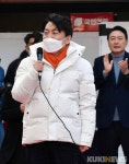 尹-安 단일화 후, 이천서 첫 합동유세