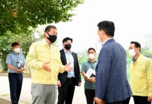 김경일 파주시장 당선인, 장마철 대비 배수펌프장 현장점검